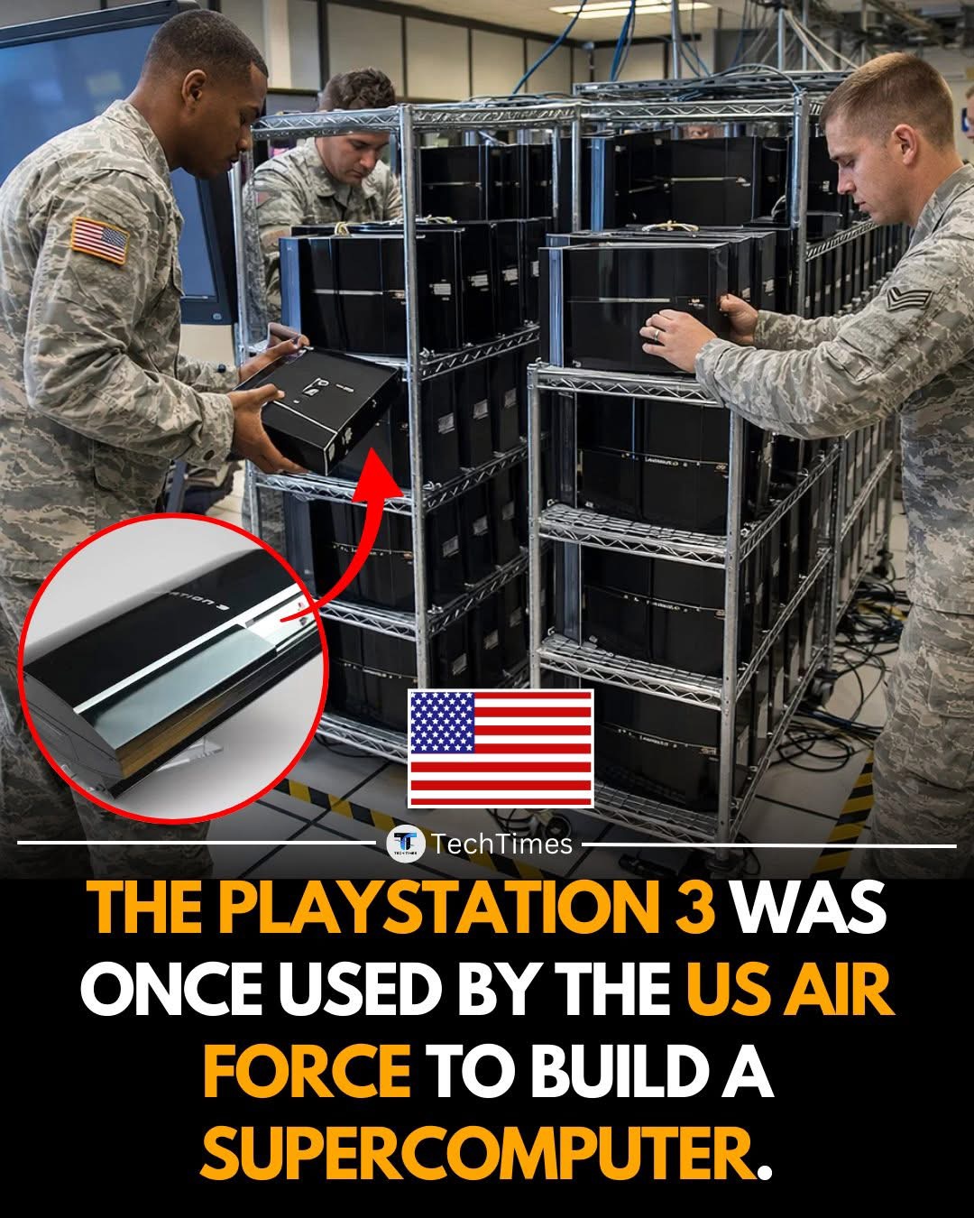 THE PLAYSTATION 3 WAS ONCE USED BY THE U.S. AIR FORCE TO BUILD A SUPERCOMPUTER.